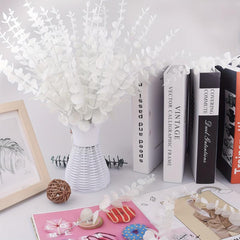 30 Pcs Artificial Eucalyptus Stems Leaves Faux Eucalyptus Leaves Branches