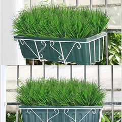 2pcs Realistic Artificial Grass for Outdoor Indoor Garden Window Boxes