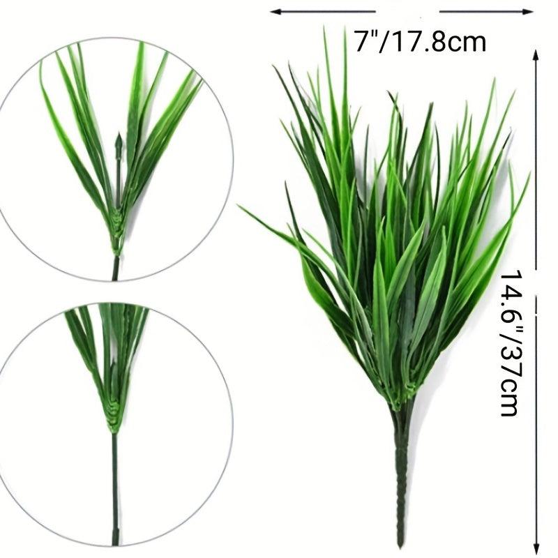 2pcs Realistic Artificial Grass for Outdoor Indoor Garden Window Boxes