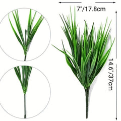 2pcs Realistic Artificial Grass for Outdoor Indoor Garden Window Boxes