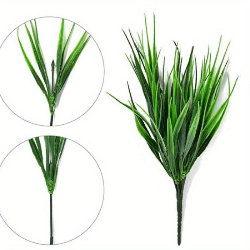 2pcs Realistic Artificial Grass for Outdoor Indoor Garden Window Boxes