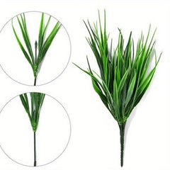 2pcs Realistic Artificial Grass for Outdoor Indoor Garden Window Boxes