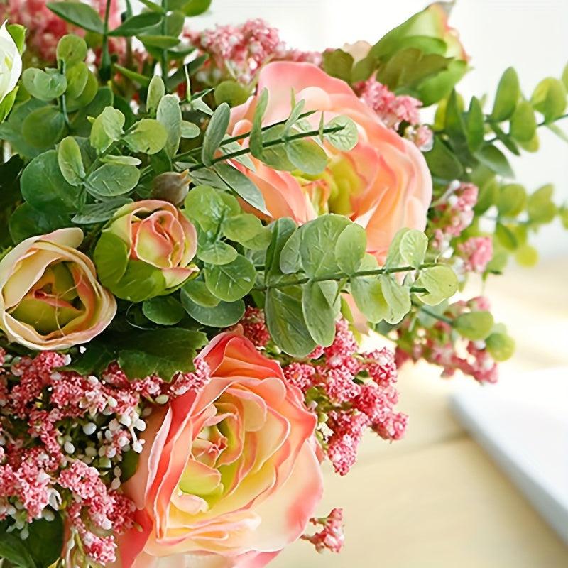 Artificial Floral Peonies Simulation Flower Bridal Bouquet DIY Craft
