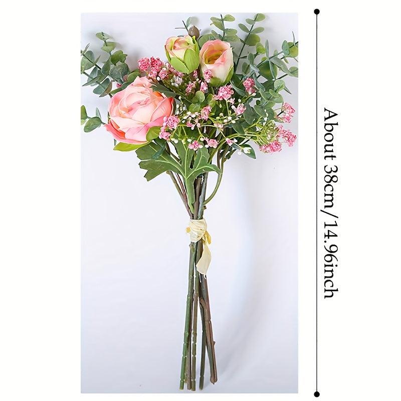 Artificial Floral Peonies Simulation Flower Bridal Bouquet DIY Craft