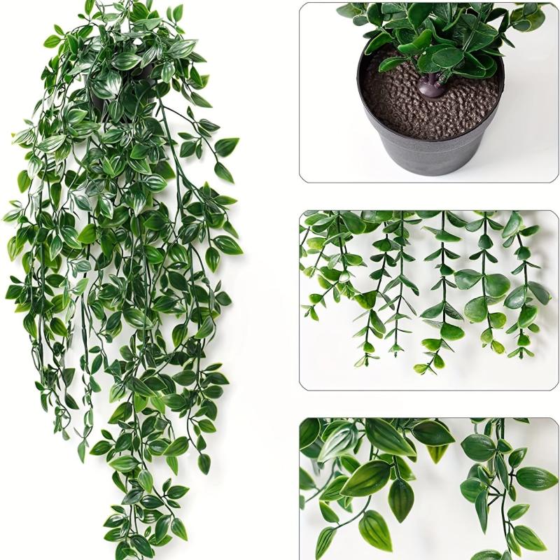 Realistic Artificial Eucalyptus Vine with Pot Indoor/Outdoor Decor