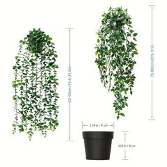 Realistic Artificial Eucalyptus Vine with Pot Indoor/Outdoor Decor