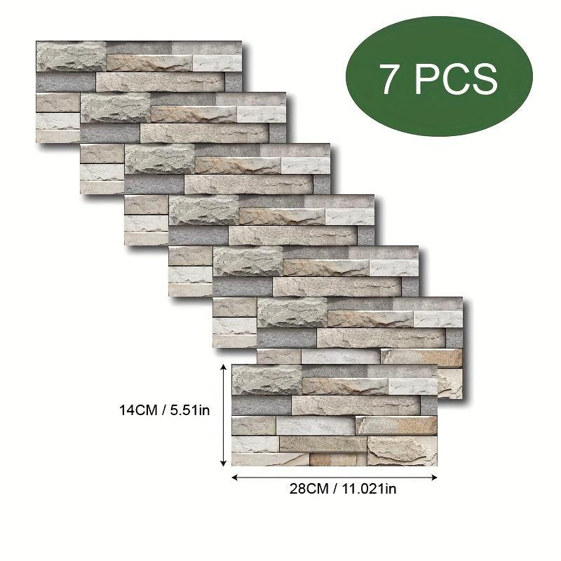 3D Wallpaper Tile Wall Sticker 21pcs Home Decor Living Rooms Bedrooms