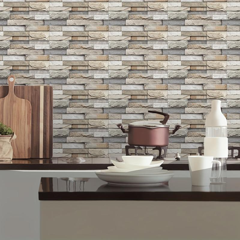 3D Wallpaper Tile Wall Sticker 21pcs Home Decor Living Rooms Bedrooms