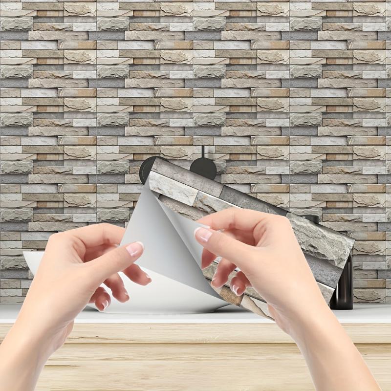 3D Wallpaper Tile Wall Sticker 21pcs Home Decor Living Rooms Bedrooms
