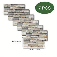 3D Wallpaper Tile Wall Sticker 21pcs Home Decor Living Rooms Bedrooms