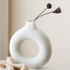 Modern Minimalism Oval Vase for Home Decor