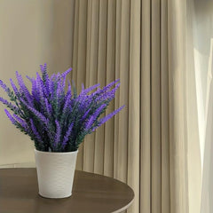 Artificial Lavender Plant Pot Real Texture Flowers Office Desk Dining Room