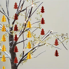 2pcs Christmas Tree Garland Party Decor Streamer Backdrop Tree Garland