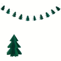 2pcs Christmas Tree Garland Party Decor Streamer Backdrop Tree Garland