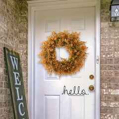 Outdoor Eucalyptus Wreath for Front Door - Spring and Summer Greenery
