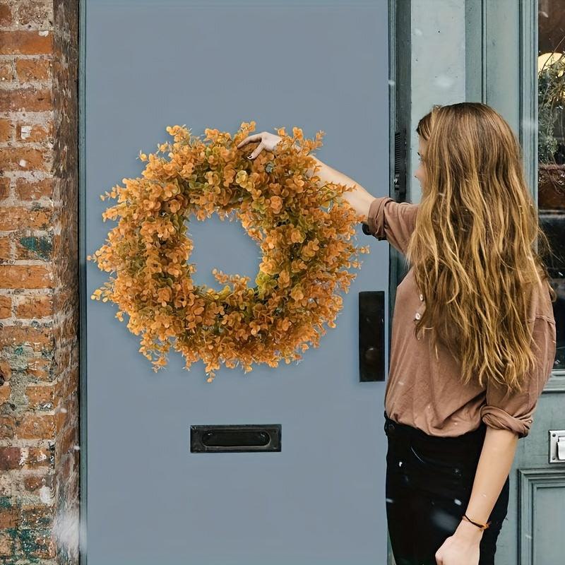 Outdoor Eucalyptus Wreath for Front Door - Spring and Summer Greenery