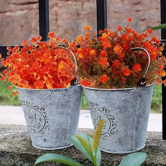 4 Fall Flowers No Fade Faux Autumn Plants for Home Garden Party