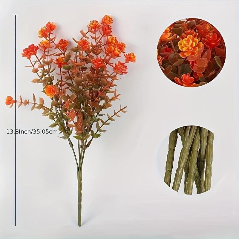 4 Fall Flowers No Fade Faux Autumn Plants for Home Garden Party