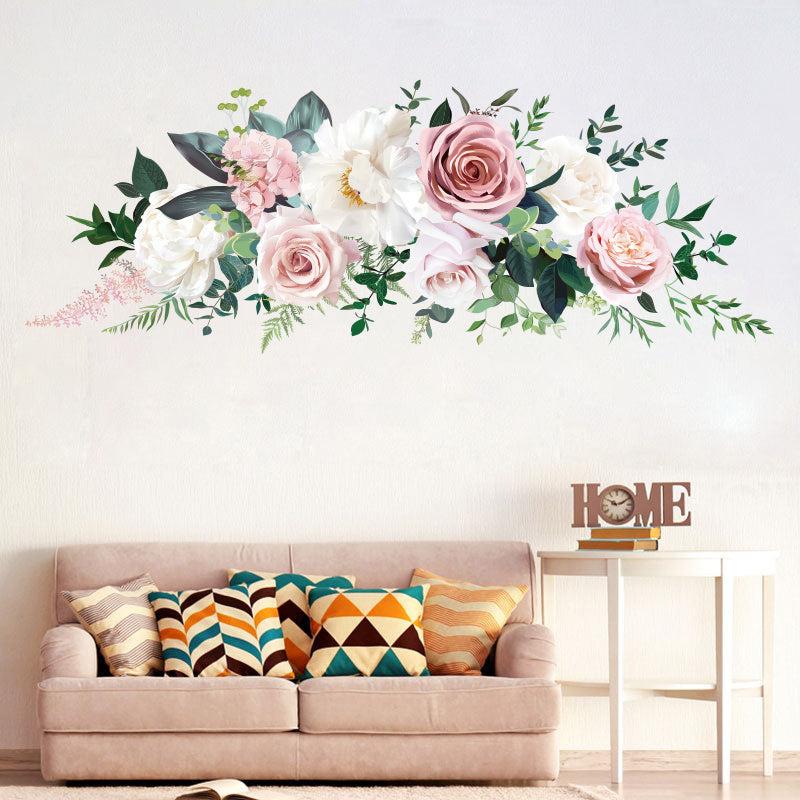 Flowers Wall Sticker Bedroom Living Room Home Wall Decoration