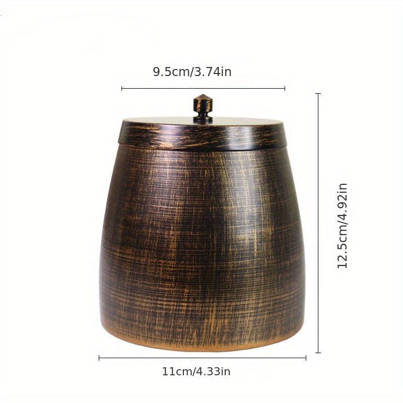 Metal Ashtray with Lid for Patio Desktop - Windproof Cigarette Holder
