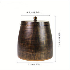 Metal Ashtray with Lid for Patio Desktop - Windproof Cigarette Holder