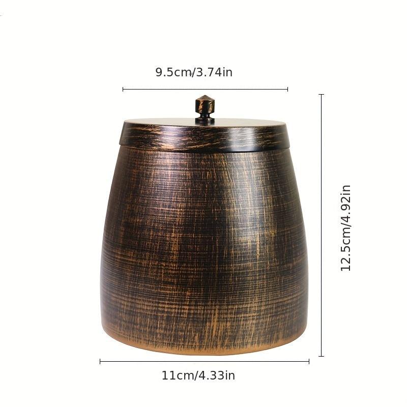 Metal Ashtray with Lid for Patio Desktop - Windproof Cigarette Holder