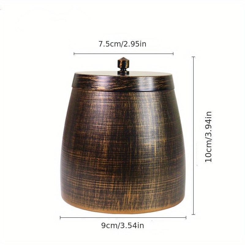 Metal Ashtray with Lid for Patio Desktop - Windproof Cigarette Holder