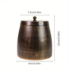 Metal Ashtray with Lid for Patio Desktop - Windproof Cigarette Holder