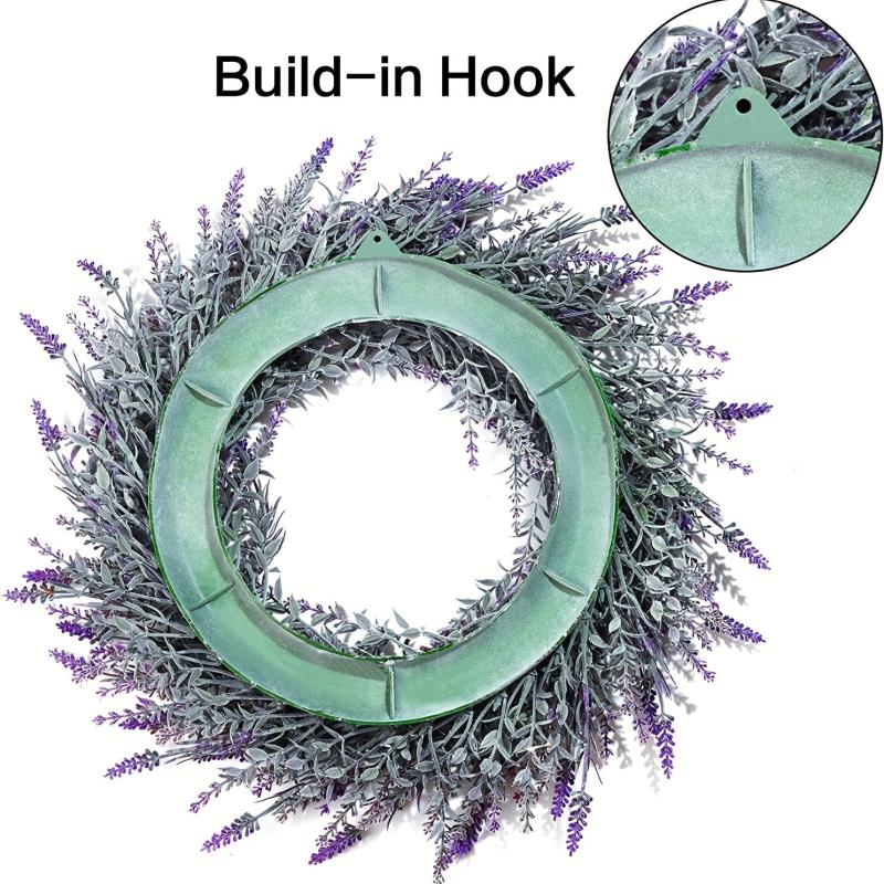 15 Lavender Wreath For Front Door Farmhouse Wall Decor Indoor Outdoor Home Room