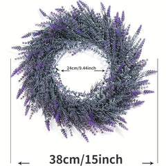 15 Lavender Wreath For Front Door Farmhouse Wall Decor Indoor Outdoor Home Room
