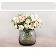 Realistic Artificial Flower 5 Forks 10 Heads DIY Crafts Bridal Bouquets Home Dec