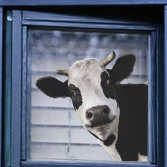 Realistic Cow Stickers Creative Window Wall Decals