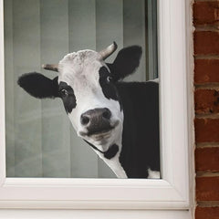 Realistic Cow Stickers Creative Window Wall Decals