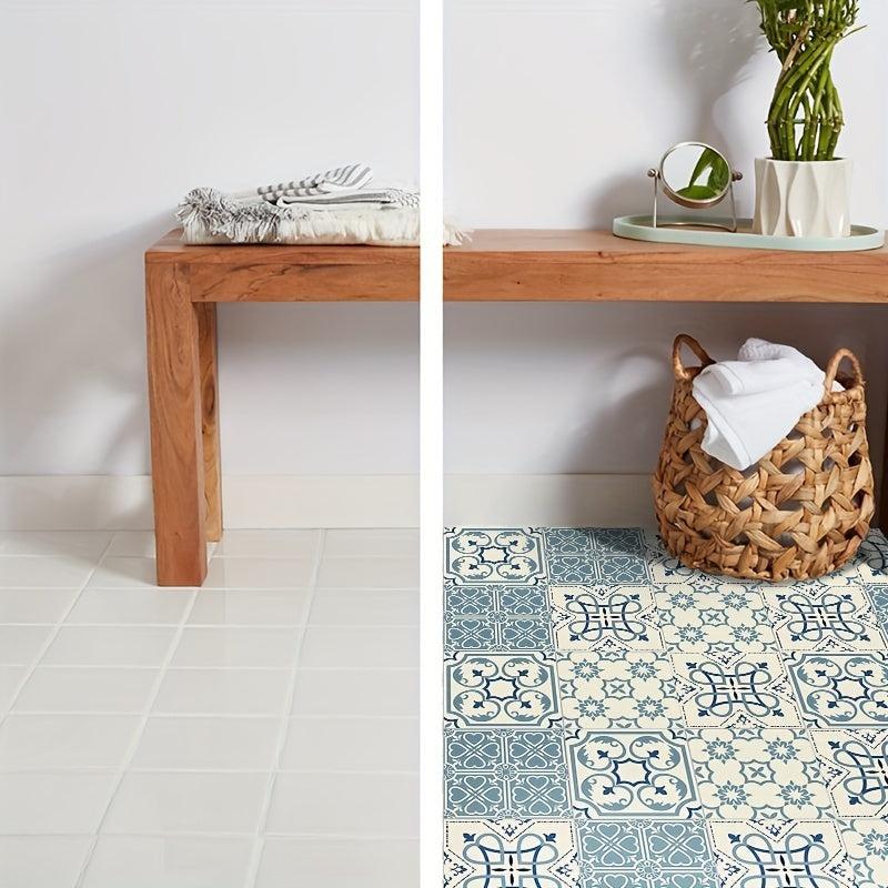 10pcs Non Slip Tile Stickers for Kitchen Bathroom Waterproof Self Adhesive