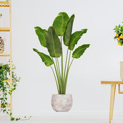 Greenery Plant Wall Sticker Self Adhesive Leaf Peel & Stick Wall Decor