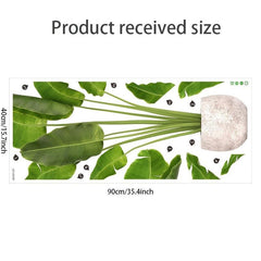 Greenery Plant Wall Sticker Self Adhesive Leaf Peel & Stick Wall Decor