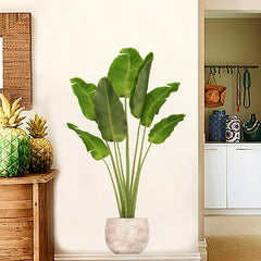 Greenery Plant Wall Sticker Self Adhesive Leaf Peel & Stick Wall Decor
