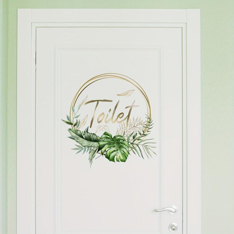 English Slogan Wall Sticker - Bathroom Decoration Self-adhesive