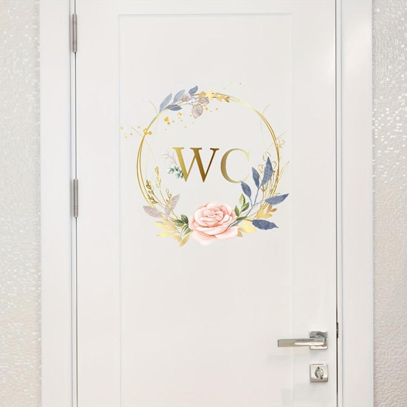 English Slogan Wall Sticker - Bathroom Decoration Self-adhesive