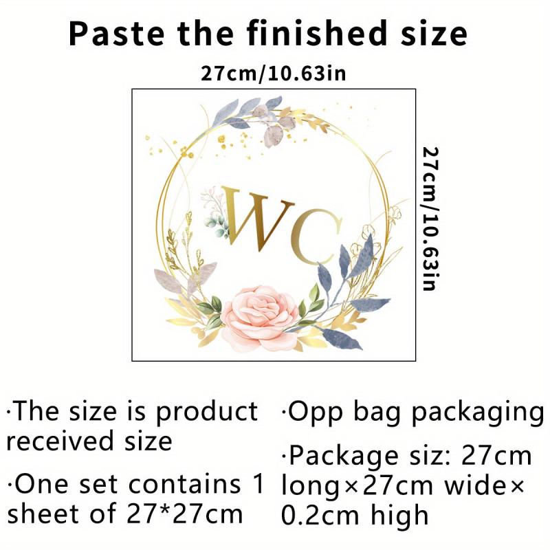 English Slogan Wall Sticker - Bathroom Decoration Self-adhesive
