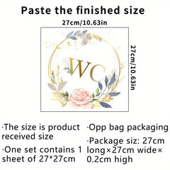 English Slogan Wall Sticker - Bathroom Decoration Self-adhesive