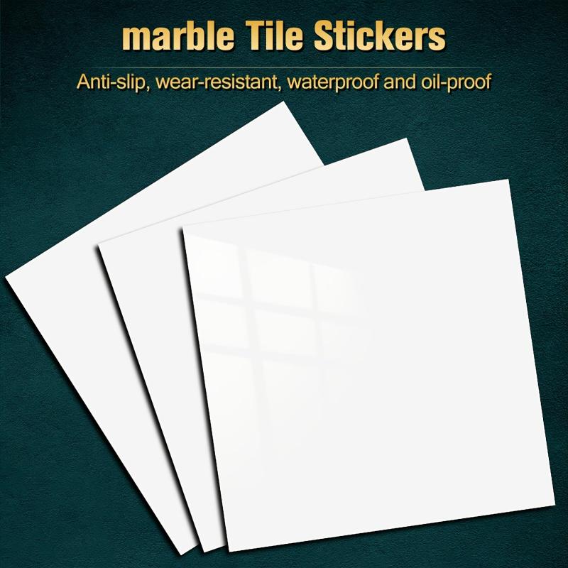 10pcs Kitchen Tile Stickers Peel And Stick Vinyl Wall Bathroom Decor