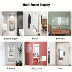 Square Mirror Sticker with Rounded Angles for Home Decor
