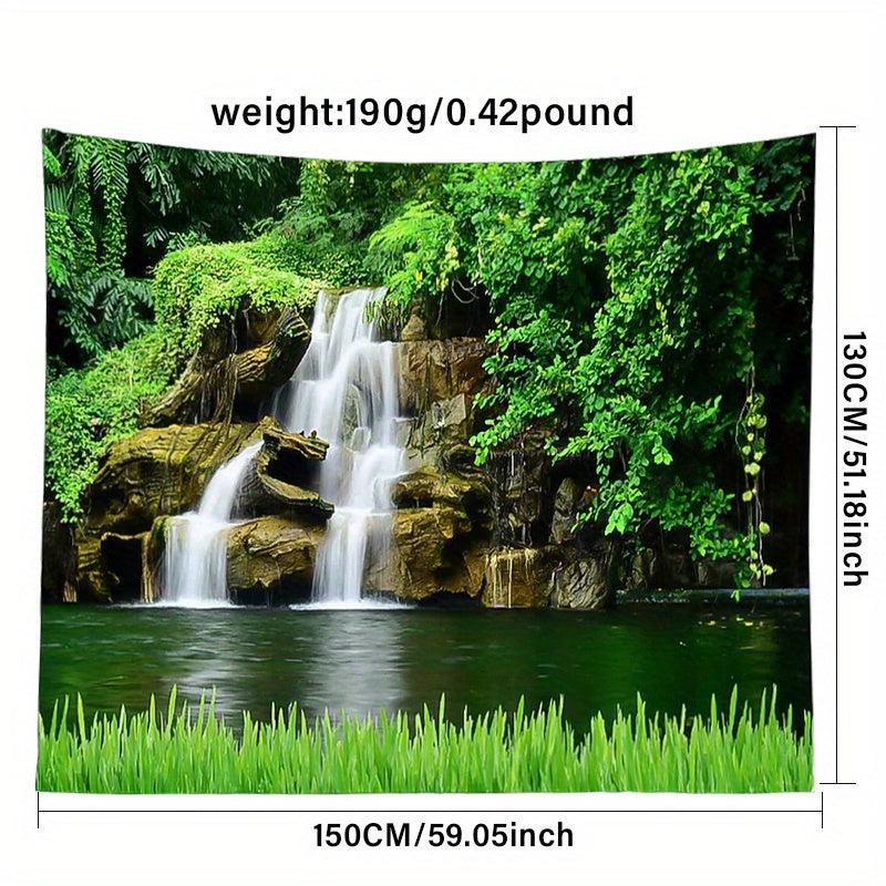 Waterfall Landscape Tapestry w/ Installation Package