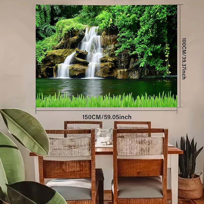 Waterfall Landscape Tapestry w/ Installation Package