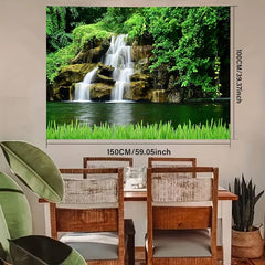 Waterfall Landscape Tapestry w/ Installation Package