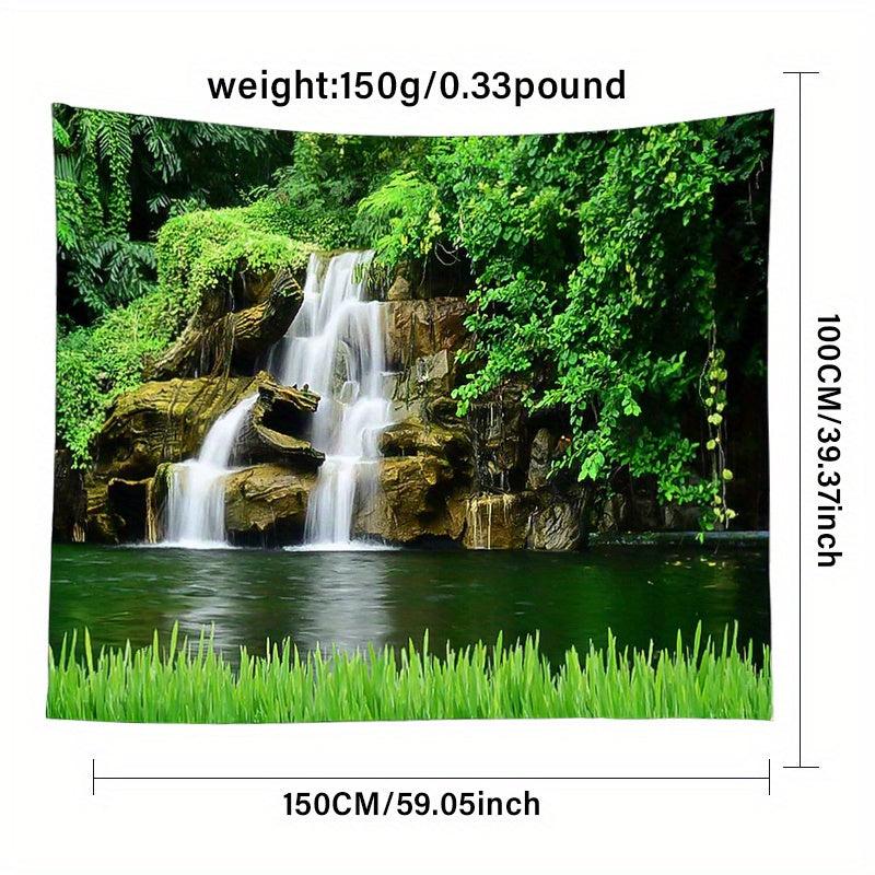 Waterfall Landscape Tapestry w/ Installation Package