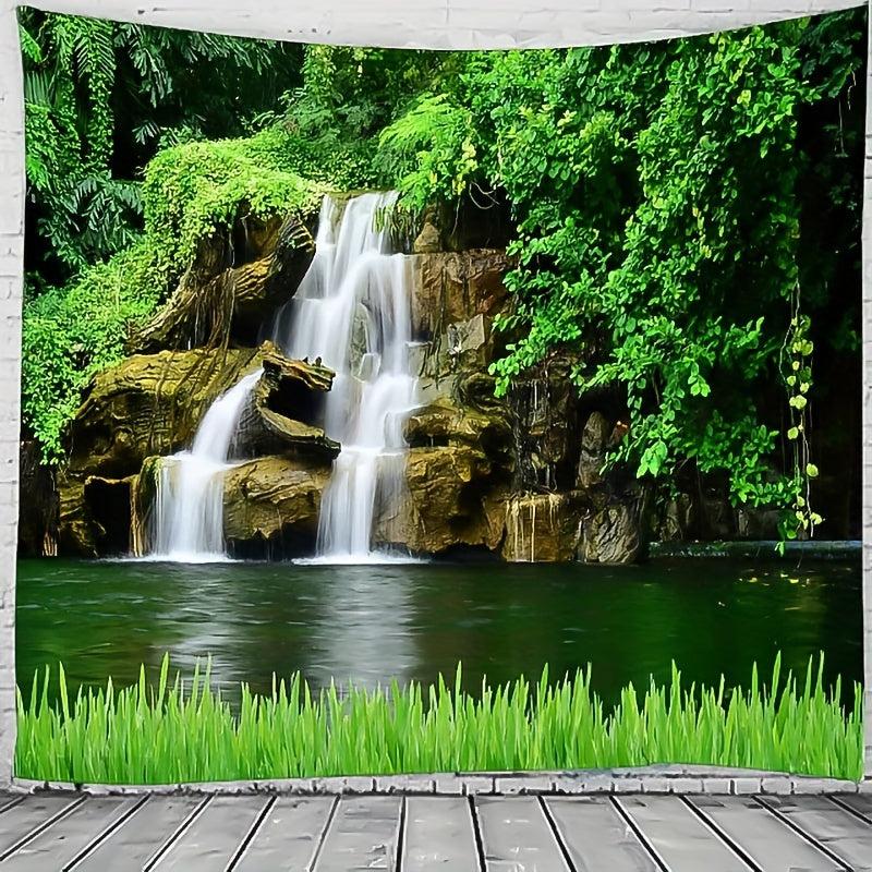 Waterfall Landscape Tapestry w/ Installation Package