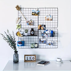 5pcs Decorative Wall Grid Wire Wall Grid Panel Picture Display
