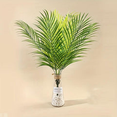 2pcs Sunflower Leaves 9 Heads Realistic Faux Palm Leaves for DIY Decor